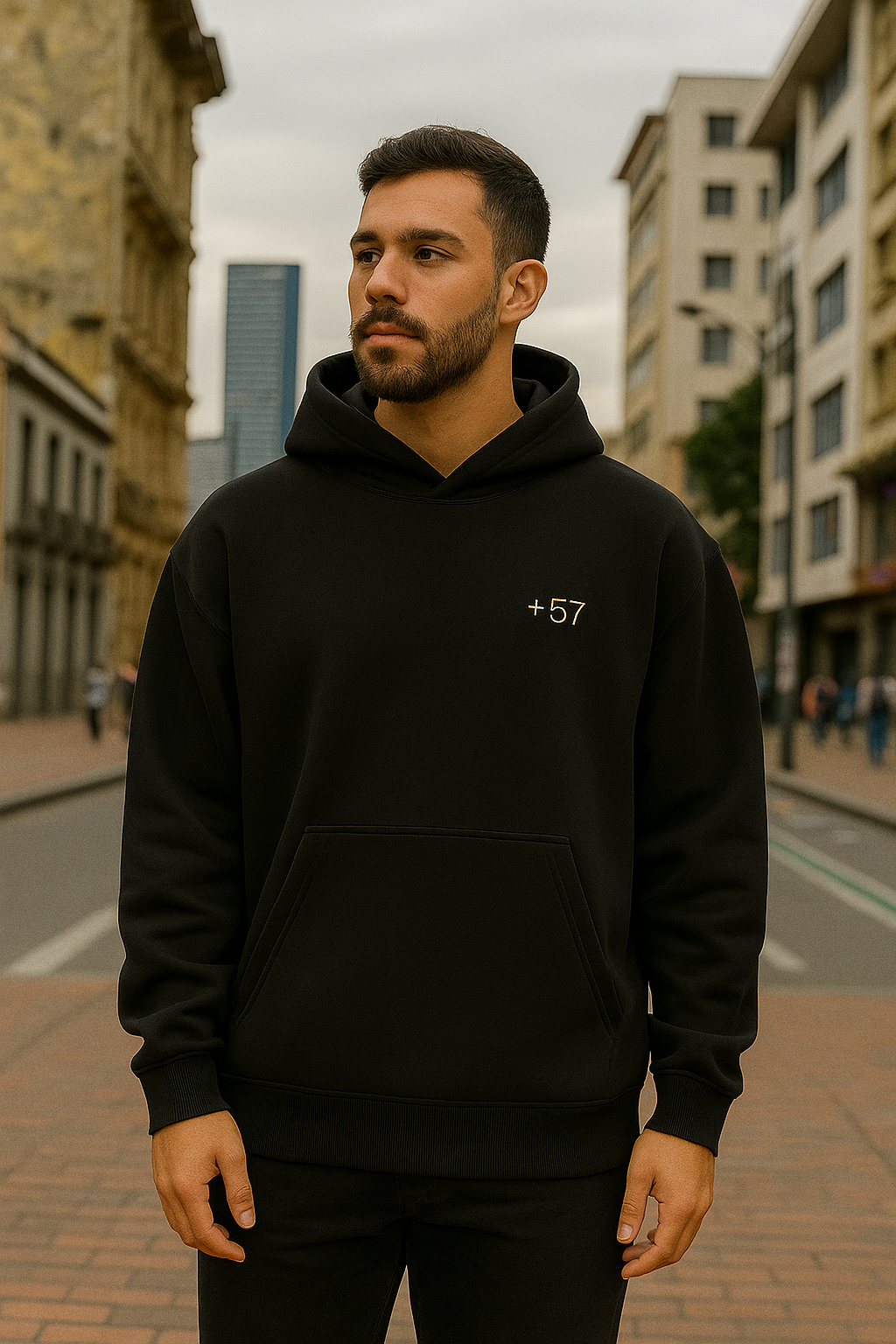 +57 Black Hoodie Unisex