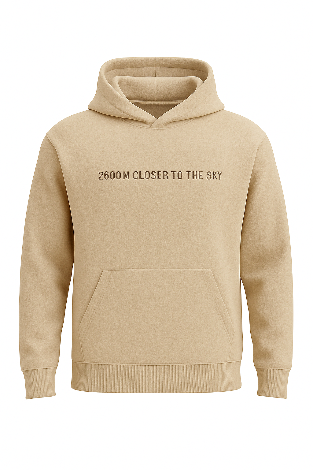 2600m Beige Hoodie Unisex